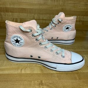 Converse All Star High Top Shoes Pink Textile 10